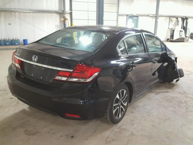 19XFB2F81DE283695 - 2013 HONDA CIVIC EX BLACK photo 4