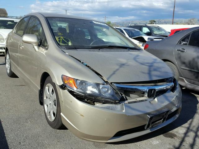 1HGFA16578L089495 - 2008 HONDA CIVIC LX GOLD photo 1