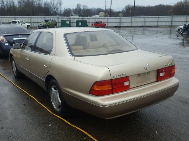 JT8BH28F7X0144787 - 1999 LEXUS LS 400 TAN photo 3