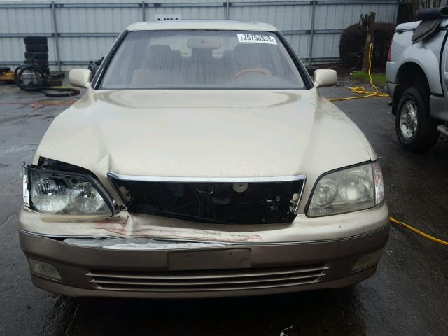 JT8BH28F7X0144787 - 1999 LEXUS LS 400 TAN photo 9