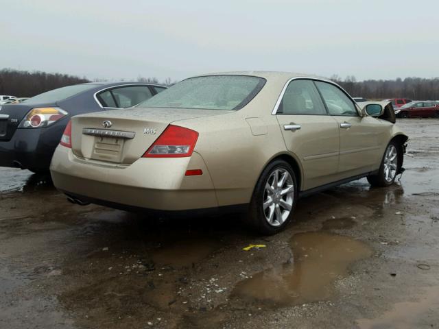 JNKAY41E03M001627 - 2003 INFINITI M45 GOLD photo 4