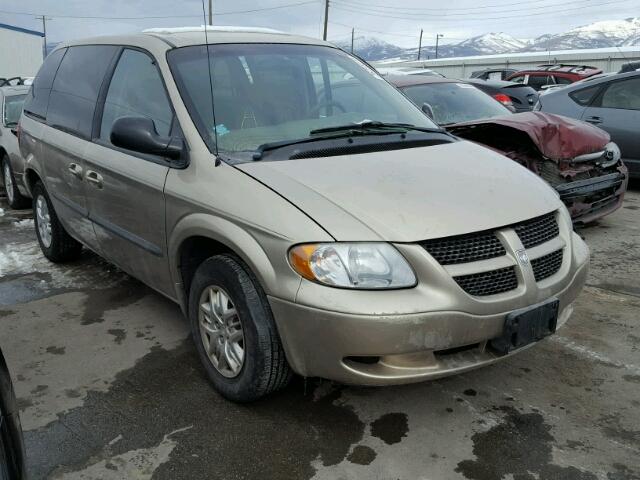 1B4GP45392B717604 - 2002 DODGE CARAVAN SP TAN photo 1