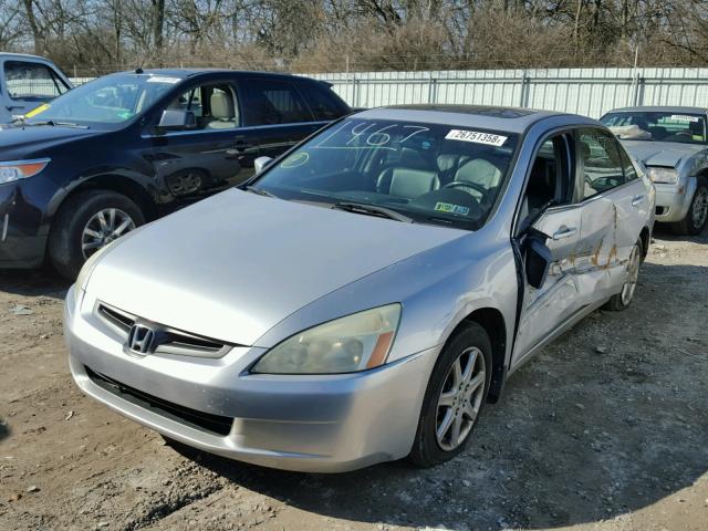 1HGCM66584A010218 - 2004 HONDA ACCORD EX SILVER photo 2