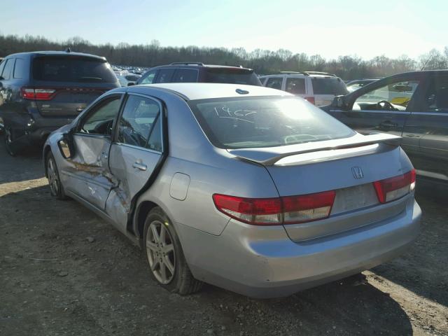 1HGCM66584A010218 - 2004 HONDA ACCORD EX SILVER photo 3