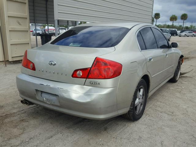 JNKCV51F95M307499 - 2005 INFINITI G35 BEIGE photo 4