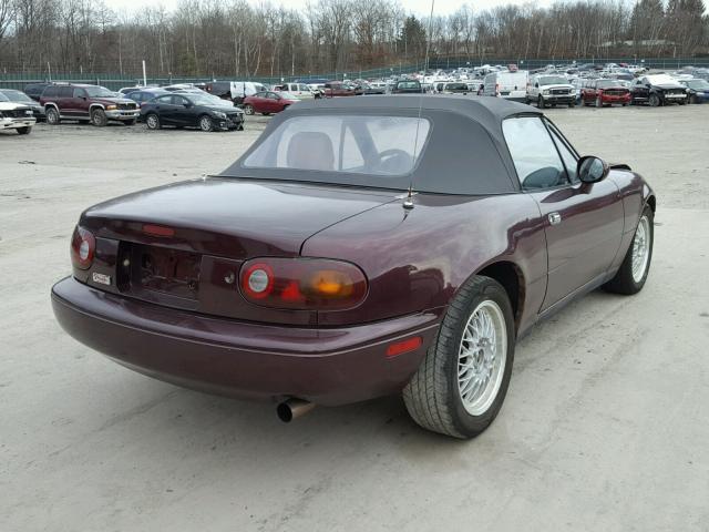 JM1NA3537S0618037 - 1995 MAZDA MX-5 MIATA MAROON photo 4