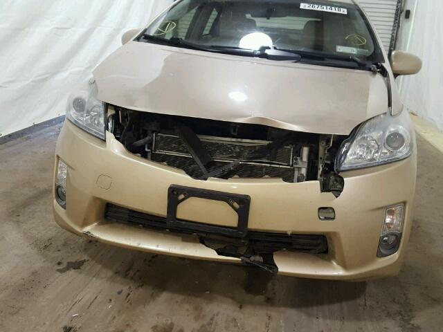 JTDKN3DU2A1030055 - 2010 TOYOTA PRIUS TAN photo 9