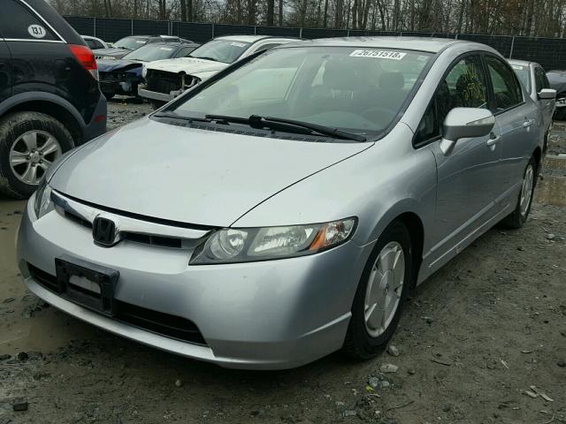 JHMFA36256S021116 - 2006 HONDA CIVIC HYBR SILVER photo 2