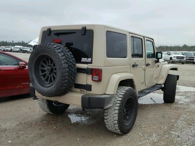 1C4HJWEG2GL259042 - 2016 JEEP WRANGLER U TAN photo 4