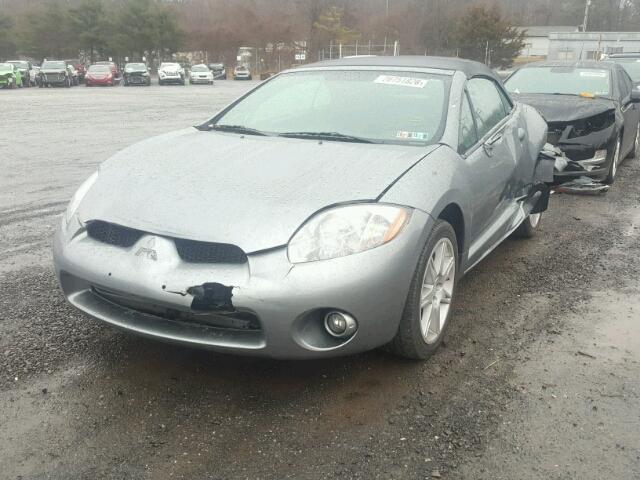 4A3AL35T28E028099 - 2008 MITSUBISHI ECLIPSE SP GRAY photo 2