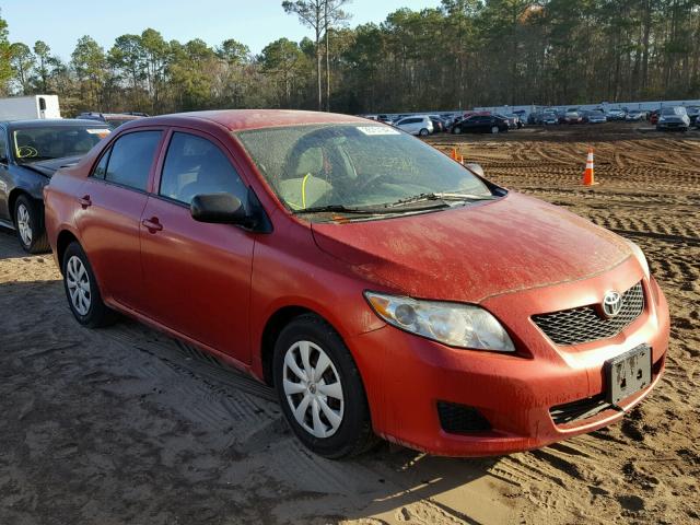 1NXBU40E59Z093406 - 2009 TOYOTA COROLLA BA RED photo 1