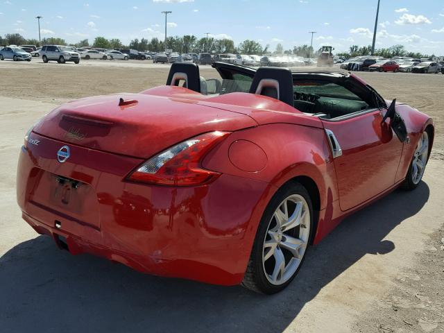 JN1AZ4FHXAM300446 - 2010 NISSAN 370Z RED photo 4