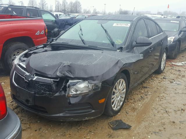 1G1PJ5SB1E7307577 - 2014 CHEVROLET CRUZE ECO CHARCOAL photo 2