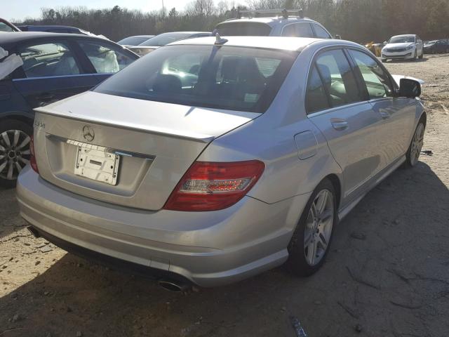 WDDGF56X38F126690 - 2008 MERCEDES-BENZ C 350 SILVER photo 4