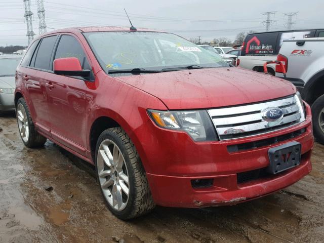 2FMDK4AC7ABA88388 - 2010 FORD EDGE SPORT RED photo 1