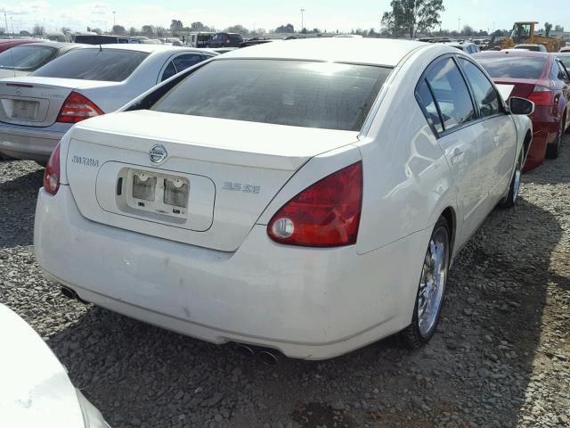 1N4BA41E75C805593 - 2005 NISSAN MAXIMA SE WHITE photo 4