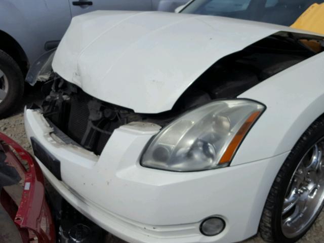 1N4BA41E75C805593 - 2005 NISSAN MAXIMA SE WHITE photo 9