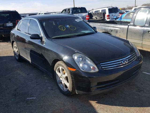 JNKCV51E33M326523 - 2003 INFINITI G35 BLACK photo 1