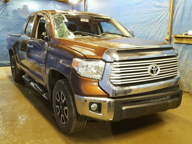 5TFBY5F16FX423213 - 2015 TOYOTA TUNDRA DOU BROWN photo 1