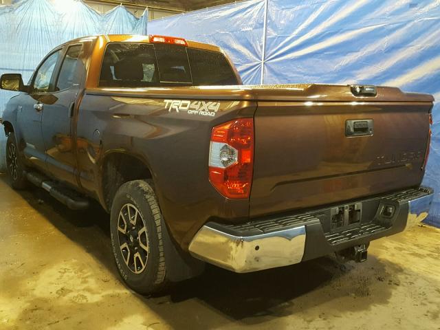 5TFBY5F16FX423213 - 2015 TOYOTA TUNDRA DOU BROWN photo 3