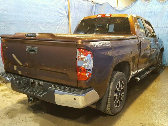 5TFBY5F16FX423213 - 2015 TOYOTA TUNDRA DOU BROWN photo 4