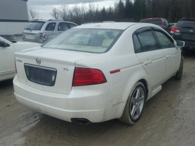 19UUA66244A053604 - 2004 ACURA TL WHITE photo 4