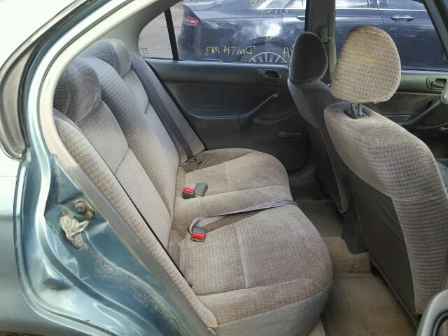 2HGEJ6618YH530781 - 2000 HONDA CIVIC BASE BLUE photo 6