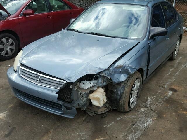 2HGEJ6618YH530781 - 2000 HONDA CIVIC BASE BLUE photo 9