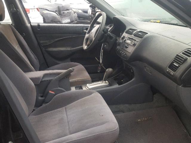 2HGES26753H520194 - 2003 HONDA CIVIC EX შავი ფოტო 5