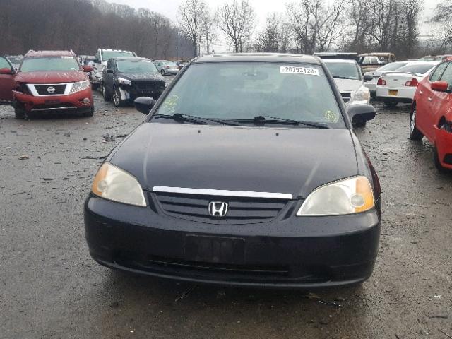 2HGES26753H520194 - 2003 HONDA CIVIC EX BLACK photo 9