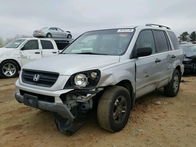 2HKYF18414H539797 - 2004 HONDA PILOT EX SILVER photo 2