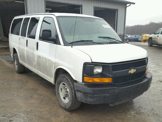 1GNZGXFA6E1142485 - 2014 CHEVROLET EXPRESS G3 WHITE photo 1