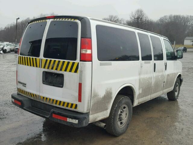 1GNZGXFA6E1142485 - 2014 CHEVROLET EXPRESS G3 WHITE photo 4