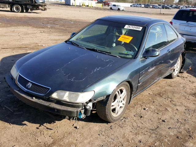 19UYA3150XL001994 - 1999 ACURA 2.3CL GREEN photo 2