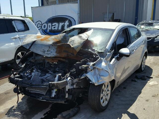 KNADM4A32D6266402 - 2013 KIA RIO LX Արծաթագույն լուսանկար 2