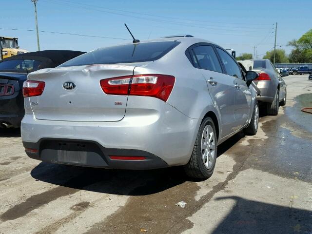 KNADM4A32D6266402 - 2013 KIA RIO LX Արծաթագույն լուսանկար 4