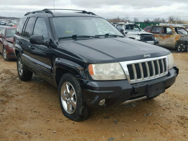 1J4GW58J34C275836 - 2004 JEEP GRAND CHER BLACK photo 1