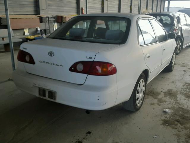 1NXBR12E51Z554766 - 2001 TOYOTA COROLLA CE WHITE photo 4