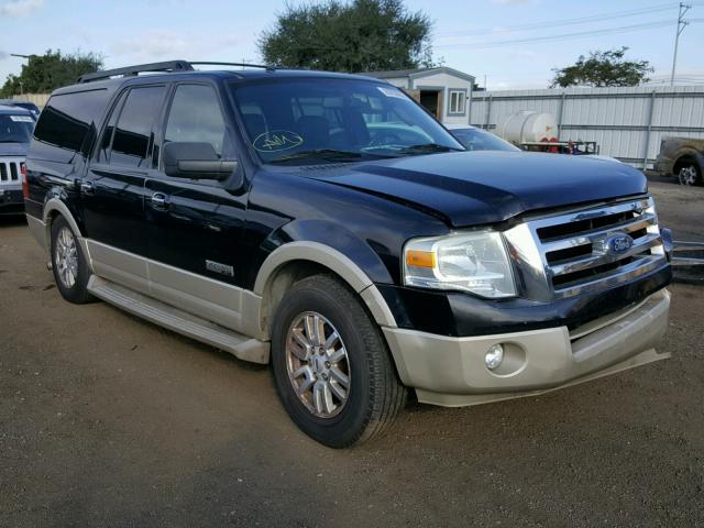 1FMFK17517LA27515 - 2007 FORD EXPEDITION BLACK photo 1