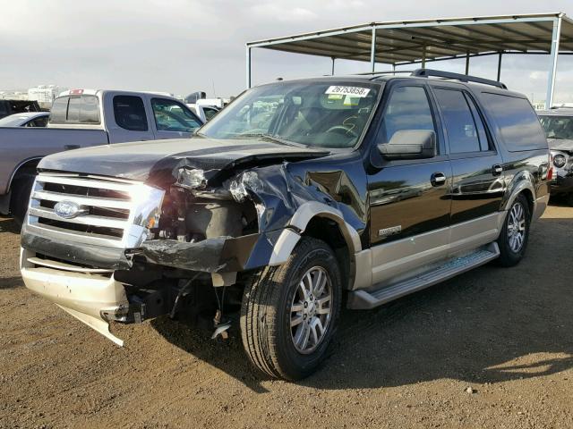 1FMFK17517LA27515 - 2007 FORD EXPEDITION BLACK photo 2