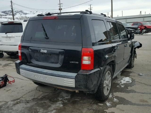 1J8FT48W97D398614 - 2007 JEEP PATRIOT LI BLACK photo 4