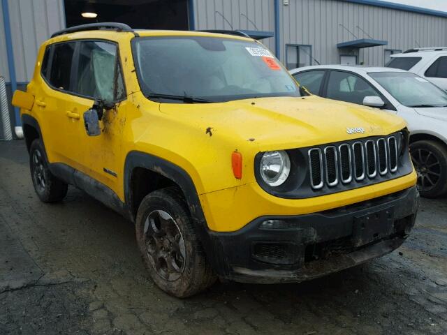 ZACCJBAB6HPF48001 - 2017 JEEP RENEGADE S YELLOW photo 1