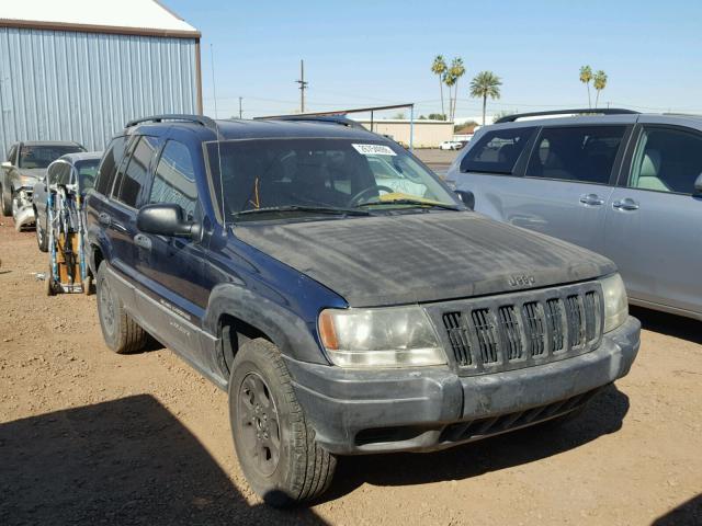 1J4GW48S42C286957 - 2002 JEEP GRAND CHER BLUE photo 1