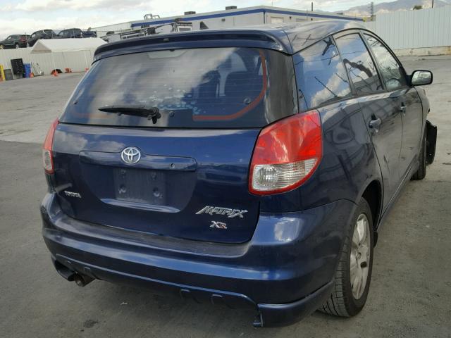 2T1KR32E13C061862 - 2003 TOYOTA MATRIX BLUE photo 4