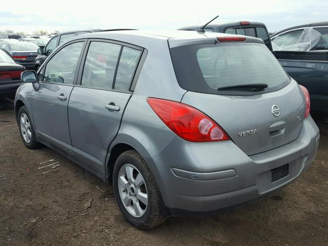 3N1BC13EX8L412716 - 2008 NISSAN VERSA S SILVER photo 3