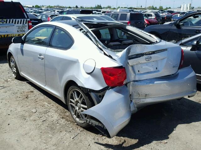 JTKDE177260113512 - 2006 TOYOTA SCION TC SILVER photo 3