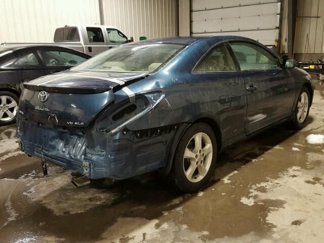 4T1CA30P74U017297 - 2004 TOYOTA CAMRY SOLA BLUE photo 4