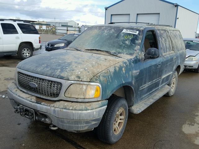 1FMRU1668YLB63532 - 2000 FORD EXPEDITION GREEN photo 2