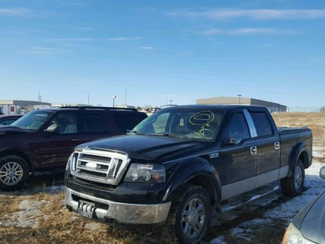 1FTPW14V47FA96182 - 2007 FORD F150 SUPER BLACK photo 2