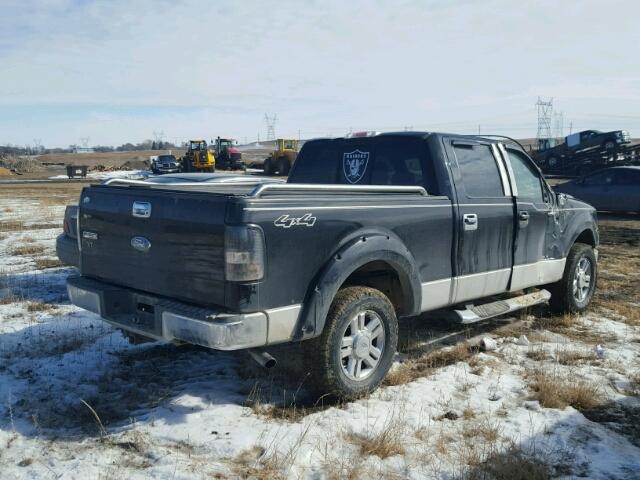 1FTPW14V47FA96182 - 2007 FORD F150 SUPER BLACK photo 4